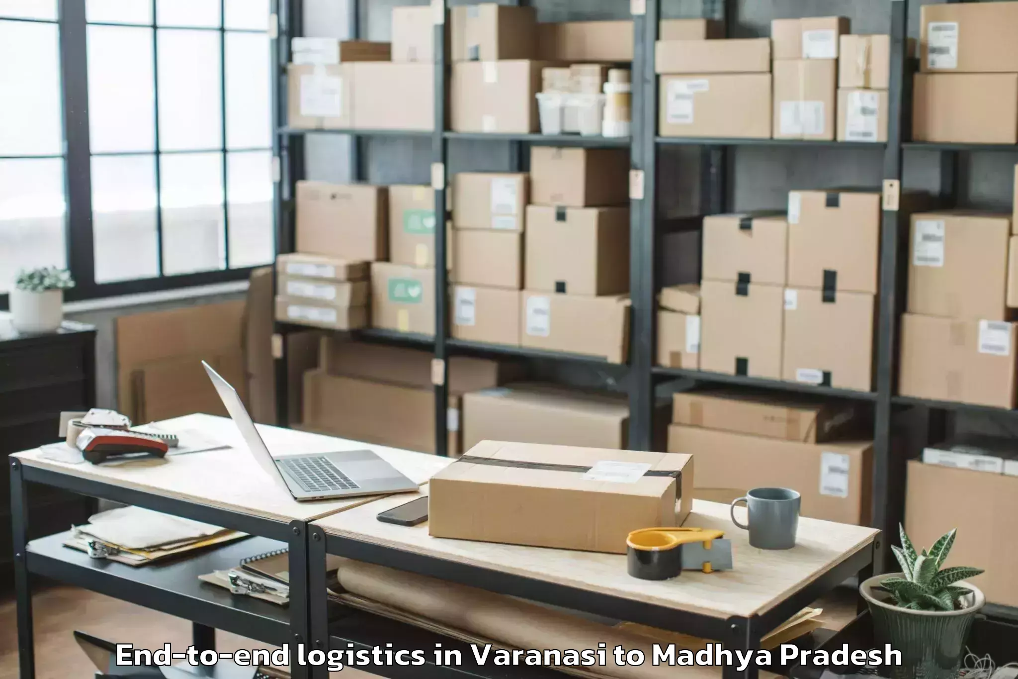 Varanasi to Hatod End To End Logistics Booking